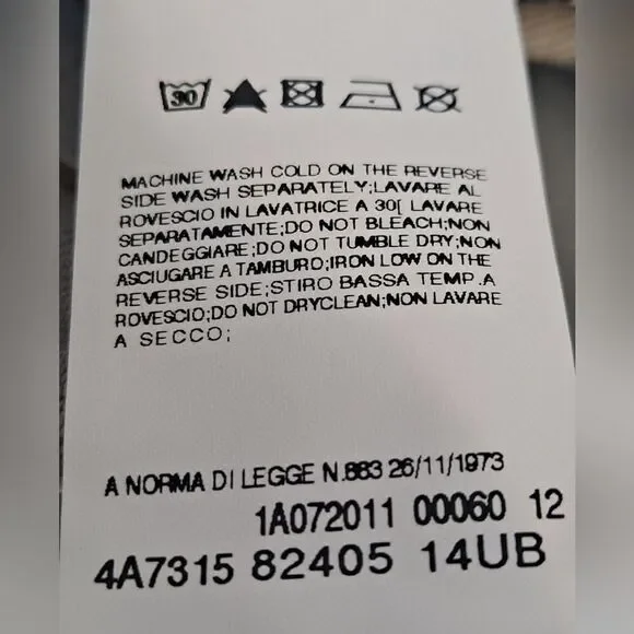 Fiorucci Lightweight Light Gray Wash Denim Pencil Skirt Size 40 Italian/ 6 US - Picture 7 of 12